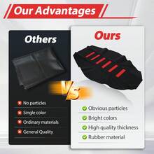 Funda de asiento de motocicleta con agarre de goma suave universal para KTM Suzuki KX KLX 50cc-250cc CRF XR RM TTR PW SSR Apollo TAO TAO la mayoría de las motos de campo a través, motocross, enduro, motociclistas, entusiastas de la montaña, aventura y jugadores individuales - Unitalla - Ver 8