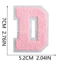 26 Remendos de Letras Termo-Aplicáveis, Letras em Chenille A-Z, Remendos Decorativos Bordados, Costuráveis Personalizados para Reparação de Roupas, Bonés, Camisas, Sapatos, Denim, Bolsas (Preto)