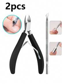1/2/3/5/7/8pcs Manicure Tools & Ingrown Nail Clipper Kit, Nail Cutter, Nail Clipper, Nail File, Cuticle Nipper With Pusher, Callus Remover, Stainless Steel Double-Head Pusher, Nail Scraper, Nail File, Professional Pedicure Manicure Set