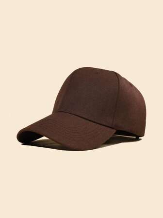 1 pieza Gorra de béisbol unisex, unicolor, accesorio casual de playa, accesorio de moda para deportes al aire libre