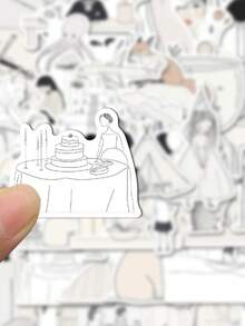 SCXXBSW 50pcs Cool Basic Art Cartoon Graffiti Stickers Decorative Water Cups Notebook Luggage Waterproof Stickers - Multicolor - View 6