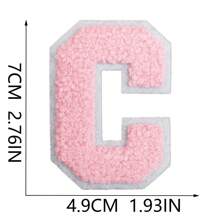 26 Remendos de Letras Termo-Aplicáveis, Letras em Chenille A-Z, Remendos Decorativos Bordados, Costuráveis Personalizados para Reparação de Roupas, Bonés, Camisas, Sapatos, Denim, Bolsas (Preto)