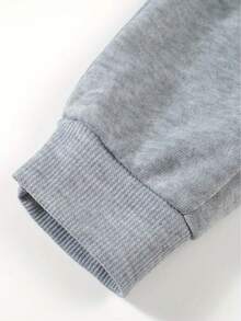 Spider Alphabet Printed Boys Casual Comfort Sweatpants - 灰色 - 查看 5