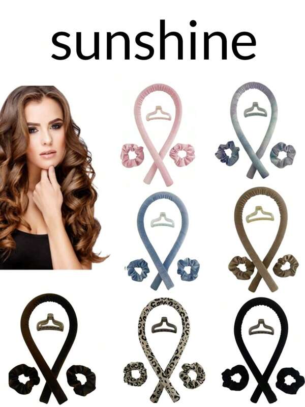 1 Piece New Velvet Slouchy No Heat Sleep Curling Wand Big Wave Large Curls No Damage Curler Hair Salon Fashion Convenient Lightweight Small Carrying Widgets No Electricity Curling At Any Time Multi-Purpose Back To School