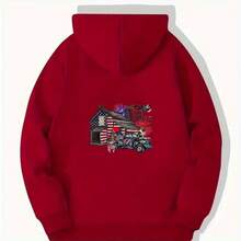 1/2/3 piezas Parches de transferencia con plancha con diseño de bandera americana y camión vintage, parches de transferencia de poliéster multicolor, tamaño grande, para decorar manualmente ropa y accesorios en camisetas, gorros, bolsas y vaqueros - Multicolor - Ver 7