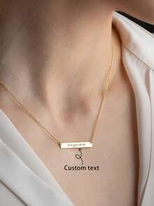 Customized Necklaces, Personalized Necklaces, Gifts For Mothers, Mother's Day Jewelry - Gold - View 2