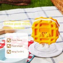 Miniso Everything Face-Holding Picnic Theme Blind Box Figurine Set, Exquisite Miniature Food Models, Cute And Fun (1 PC, Random Delivery)