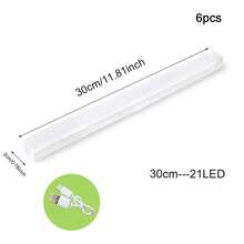 6pcs/Pack LED Motion Sensor Cabinet Lights, USB Rechargeable Night Lights, Suitable For Kitchen, Wardrobe, Stairs, Corridor, Shelf Lighting