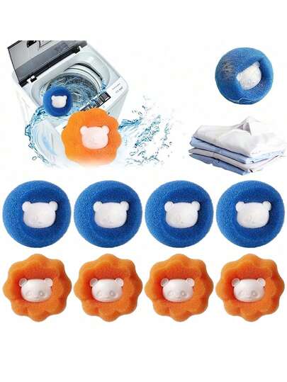 3/6/12 كرة غسيل فلوفي - مضادة للتشابك، إزالة شعر الحيوانات الأليفة - توفير الوقت والطاقة، تقليل التجاعيد، بدون حاجة للكهرباء، امتصاص وإزالة شعر الملابس، كرات تنظيف الغسالة - تعزيز تجربة الغسيل الخاصة بك