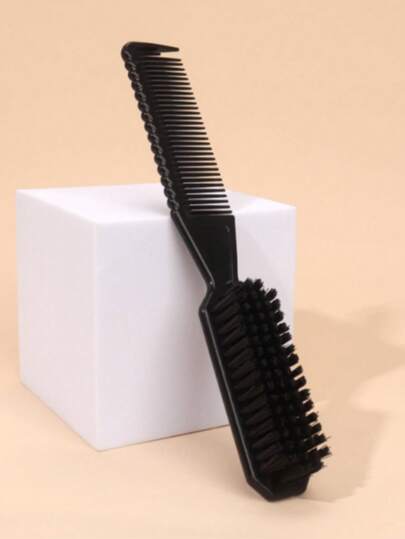 1pc Dual-Function Brush Set - Hair Brush & Beard Brush, Includes Comb, Hair Bristles, Beard Bristles, For Men's Hair Grooming And Beard Styling, Creates Natural Look, Back To School, Travel Holiday Essentials, Hair Accessories For Women, Slick Back Brush, Barber Accessories, Hair Dryer, Hair, Barber, Hair Tools, Hair Products,Hair Dryer,Hair, Accessories, Hair Products, Hair Tools, Hair Stuff, Hair Care, Curly Hair Brush, Barber, Barber Accessories, Hairdressing Equipment,Travel Essentials,Hairstyle,Hairdressing,Hair,Travel,Hair Products,Hair Tools,Hair Stuff,Barber,Barber Accessories,Barbershop,Hairdressing Equipment