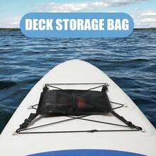 Colorful Paddle Board Storage Bag, Surfboard Storage Bag, Kayak Storage Bag, Outdoor Water Sports Accessories, D-Ring Paddle Board Surfboard Storage Bag, Portable Bag, Nylon Mesh Bag, Deck Mesh Bag, Deck Bag - Black - View 3