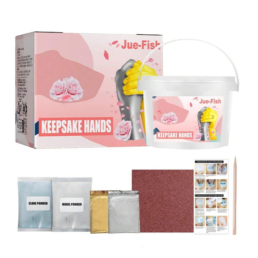 3D Stereoscopic Hand Mold DIY Making Clone Powder Printing Model Mother's Day Valentine's Day Holiday Gift - 1 - View 1
