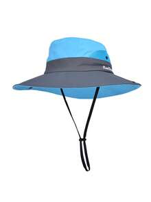 1pc Women's Outdoor Sun Hat With Ponytail Hole, Breathable Bucket Hat For Sun Protection - A - View 15