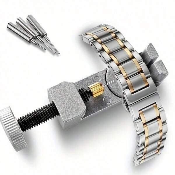 1pc New Metal Adjustable Watch Band Bracelet Pin Remover Repair Tool Kit, Ideal Gift