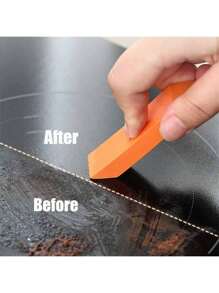 1pc Miracle Limescale & Rust Vanisher - Premium Rubber Eraser For Bathroom Glass, Kitchen Pot Scales, Effortless Household Cleaning Tool