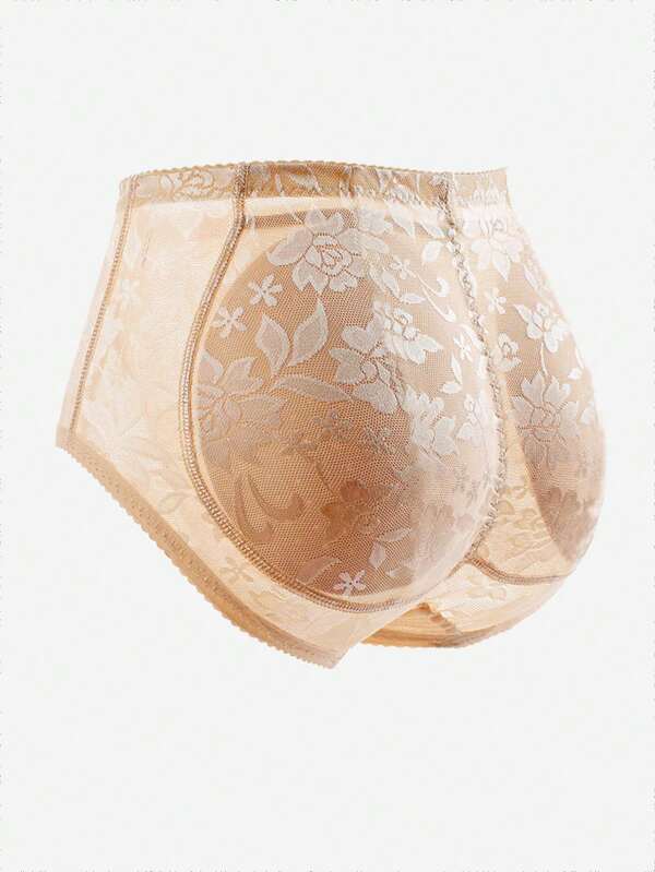Women Butt Lifter Padded Lace Panties, Fake Booty Shaper, Low Waist Peach Butt, Thin Tummy Control, Butt Enhancer Underwear