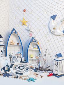 5 piezas Decoraciones de resina con forma de estrella de mar, decoración con estrella de mar de océano, obra de arte de estatua de resina, 5,8 cm - Perfecto para bodas, fiestas, manualidades para el hogar, adecuado para estanterías, sala de estar, oficina, cafetería, decoración, adornos y accesorios para el hogar, mejores regalos para cumpleaños, graduación, exhibición en el escritorio, decoración de entrada - Blanco - Ver 3