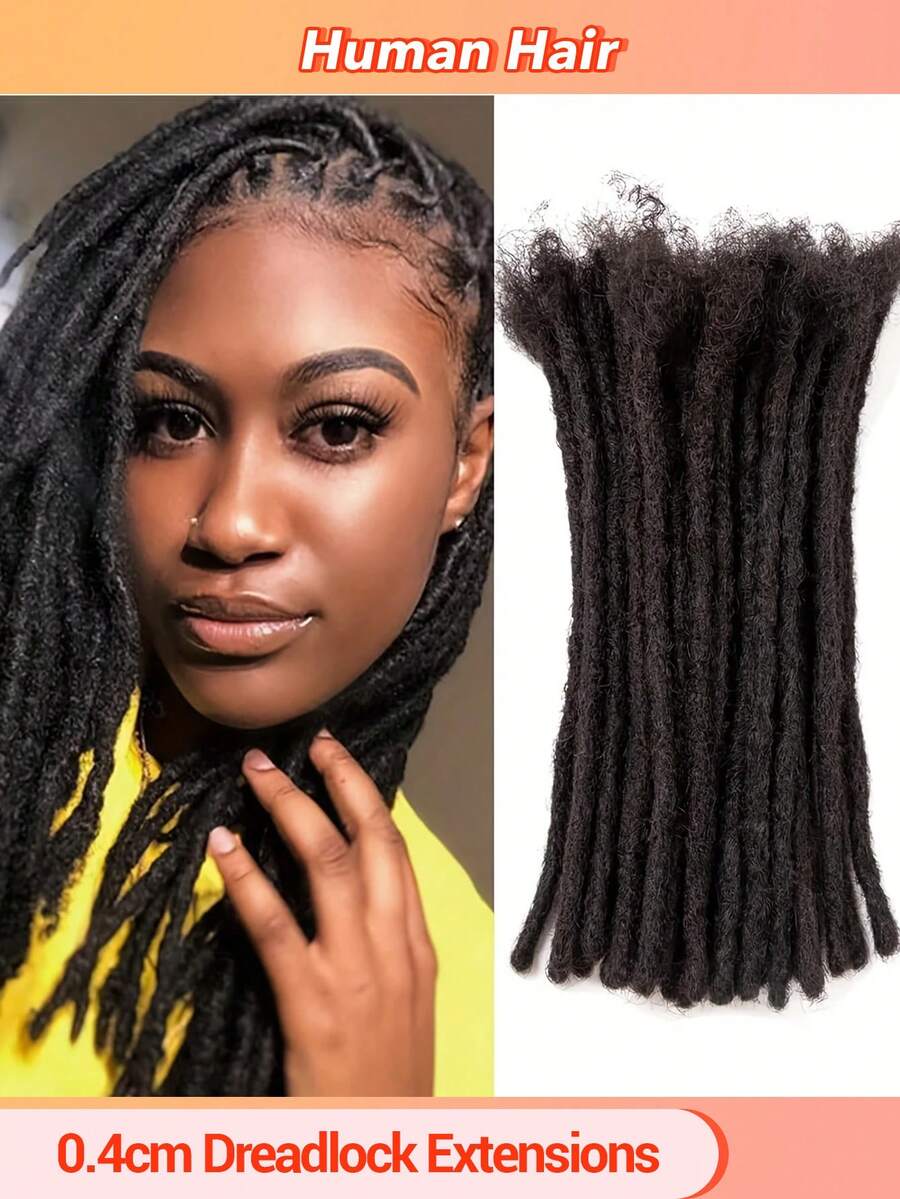 0.4厘米，10股，100%真人发接发，男女通用，手工制作，永久性，可漂染可卷曲，长度8-16英寸 - SNatural - 查看 1