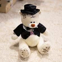 Juguetes de peluche de osos de boda, osos de peluche adorables, animales de peluche suaves de novia y novio, muñecos perfectos para decoración de boda, decoración de ramos, regalos ideales para parejas, regalos de festival, aniversario - Multicolor - Ver 13