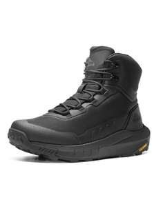Men's Tactical Hiking Boot Lightweight Cushion Sole Boots For Work All Day Side Zipper Motorcycle Combat Military Boot - Black - View 2