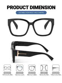 Überbrille für Frauen und Männer, große Brille zum Tragen über Brillen LB7511