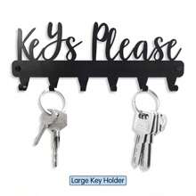 BITALYE 1PC Keychain Wall Mount Keychain, Wall Mount Keychain, Black Metal Decorative Keychain For Wall, Hallway, Entryway, Front Door, Office, Suitable For Modern Home Decoration Room Decor Bedroom Decor Wall Decor