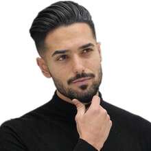 N.L.W Hair System For Men Human Hair Pieces Lace With MONO 130% Density Large Size 6 Inch - Natural Black - View 5