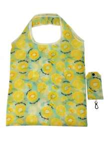 1pc Reusable Shopping Tote Shopping , Large Capacity Polyester Portable Folding For Travel ,Makeup ,Cosmetic ,Vacation Organizer,Large Capacity Makeup Organizer Makeup Case, For Lipstick, Brush, Skincare, Mobile Phone, Coin, Small Items, For Home,Gift,Vacation And Festival Halloween Christmas Multifunctional Use,Boho Vibes