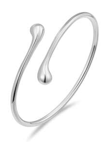 1 Stück vintage minimalistischer Oberarmreif, modischer geometrischer Tropfen Armreif für Frauen, verstellbarer Schmuck