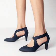 Women's Pumps Closed Pointed Toe Kitten Heels Elegant Party Wedding Dress Shoes For Women - 藍色 - 查看 9
