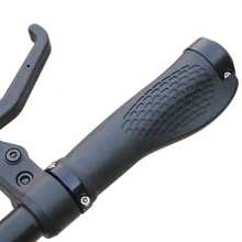 Set de 2 empuñaduras de goma con doble cerradura de aleación de aluminio, adecuadas para bicicletas de montaña, BMX, descenso, bicicletas plegables y de ciudad, y scooters