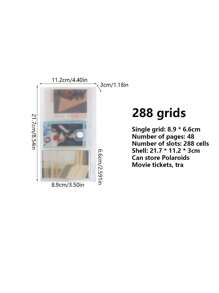 1pc 3 Inch Mini Album, Train Film Ticket Holder, Collectible Card Storage Pouch For Photo, Postcard