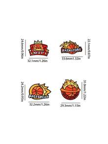 Basketball Game MVP Badge Sports Brooch Backpack Decoration Souvenir Pin, Personalized Award Halloween Halloween Accessories Teachers Day
