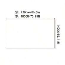 1 قطعة مفرش طاولة مستطيل أبيض قابل لإعادة الاستخدام والغسيل، قماش بوليستر مناسب للزفاف والحفلات والولائم