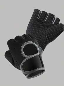 1 Pair Of Fitness Breathable Sports Men's And Women's Basketball Dumbbell Weightlifting Training Gloves, Horizontal Bar Cycling Half Finger Wrist Guard Half Finger Anti Slip Sports Gloves, Women's Fitness Gloves Gym Accessories, Sport, Gym, Home Exercise, Women's Gym Gloves, Boxing Gloves, Gym Gloves, Gym Gloves, Men's Gym Gloves