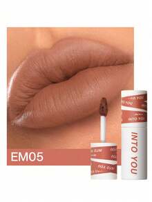 INTO YOU 哑光唇釉，超持久液体唇膏，防水，持久显色，轻盈唇釉质地，唇颊两用，春夏柔和红色唇膏 (EM05) - EM05 - 查看 6