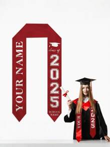1pc Custom Multi-Color Graduation Shawl, Elegant Graduation Shawl, Elegant Graduation Honor Shawl, Graduation Honor Belt, Very Suitable For Graduation Ceremony,Multi-Functional, Ornamental,Reusable,Exquisite,Stylish,High-Quality,Colorful,Modern,Custom,Personalized,Unique,Ideal Gifts For Him,Ideal Gifts For Her,Boyfriend,Dad,Girlfriend,Mom,Family,Friends,Tea Room,Home,Garden,Office,For Anniversaries,For Valentine's Day,For Mother's Day,For Birthdays,For Father's Day,For Graduation,For Weddings,For Housewarming