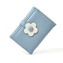 Cartoon Fresh Tri-Fold Wallet, Simple Short Sweet Purse, Cute Little Daisy, Student Wallet, Suitable For Holiday Gift
