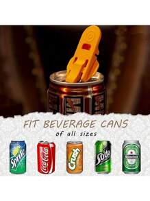 6/12pcs Easy Can Opener - Provides Easy Drink Protection For Canned Beverages, Dustproof Seal Without Hurting Hands - Ideal For Picnics, Barbecue, Apartment, Dorm And Parties - Essential Kitchen & Party Basic Can Opener