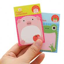 1 Set Of 8pcs Children Cartoon Animal Sticky Notes, Creative Removable Stickers, Stationery Prize, Suitable For School And Home Fun Cartoon Notebooks - Multicolor - View 8