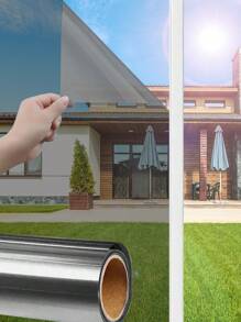 1 rouleau de film de fenêtre opacifiant à sens unique, autocollant de verre isolant thermique, anti-UV, protection de la vie privée pour le patio, autocollants de décoration intérieure