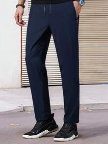 Casual Blue Pants, Comfortable And Suitable For Daily Wear, Easily Create A Fashionable Casual Look - Blue - View 3