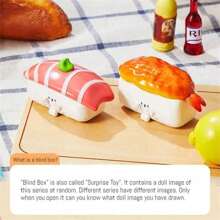 Miniso Everything Face-Holding Picnic Theme Blind Box Figurine Set, Exquisite Miniature Food Models, Cute And Fun (1 PC, Random Delivery)