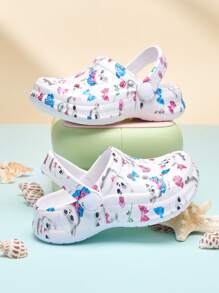 Sandali infradito per bambini di colore unito adatti per tutte le stagioni, impermeabili e antiscivolo in EVA, casual ed eleganti, con suola spessa e morbida, adatti per spiaggia e sport