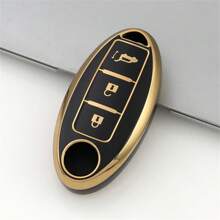 3 Buttons For Nissan Key Fob Cover Key Case For Trail For ARIYA For Qashqai For Geniss For Pathfinder Anti Fall And Dust-Proof Keybag