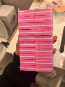 10/20/50 buc/set mini blocuri de burete roz pentru unghii pentru pilire, lustruire și netezire, instrumente de manichiură pentru salon