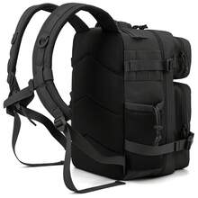 25 Litri Zaino Tattico Zaino With Large Capacity For The Sopravvivenza In Campeggio Di 3 Days With Portabottiglie D'acqua Zaini Da Viaggio - 黑色 - 查看 3