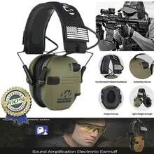 成人耳罩，82dB 专业听力保护防噪音耳罩，带可调节头带，适合听音乐、狩猎、射击、园艺、DIY 工作