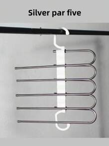 1pc 5/9 Pole Folding Pants Hangers With Multi-Layer,Suitable For Summer Shorts; Not Suitable For Autumn And Winter Clothes,(The Product Needs Simple Assembly, The Video Is An Assembly Tutorial