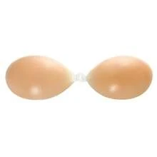Reggiseno adesivo trasparente senza spalline, reggiseno adesivo push-up invisibile, reggiseno in silicone senza schienale, lavabile, adatto per donne con abiti da bagno, abiti senza schienale, bikini, adatto per nuoto e corsa